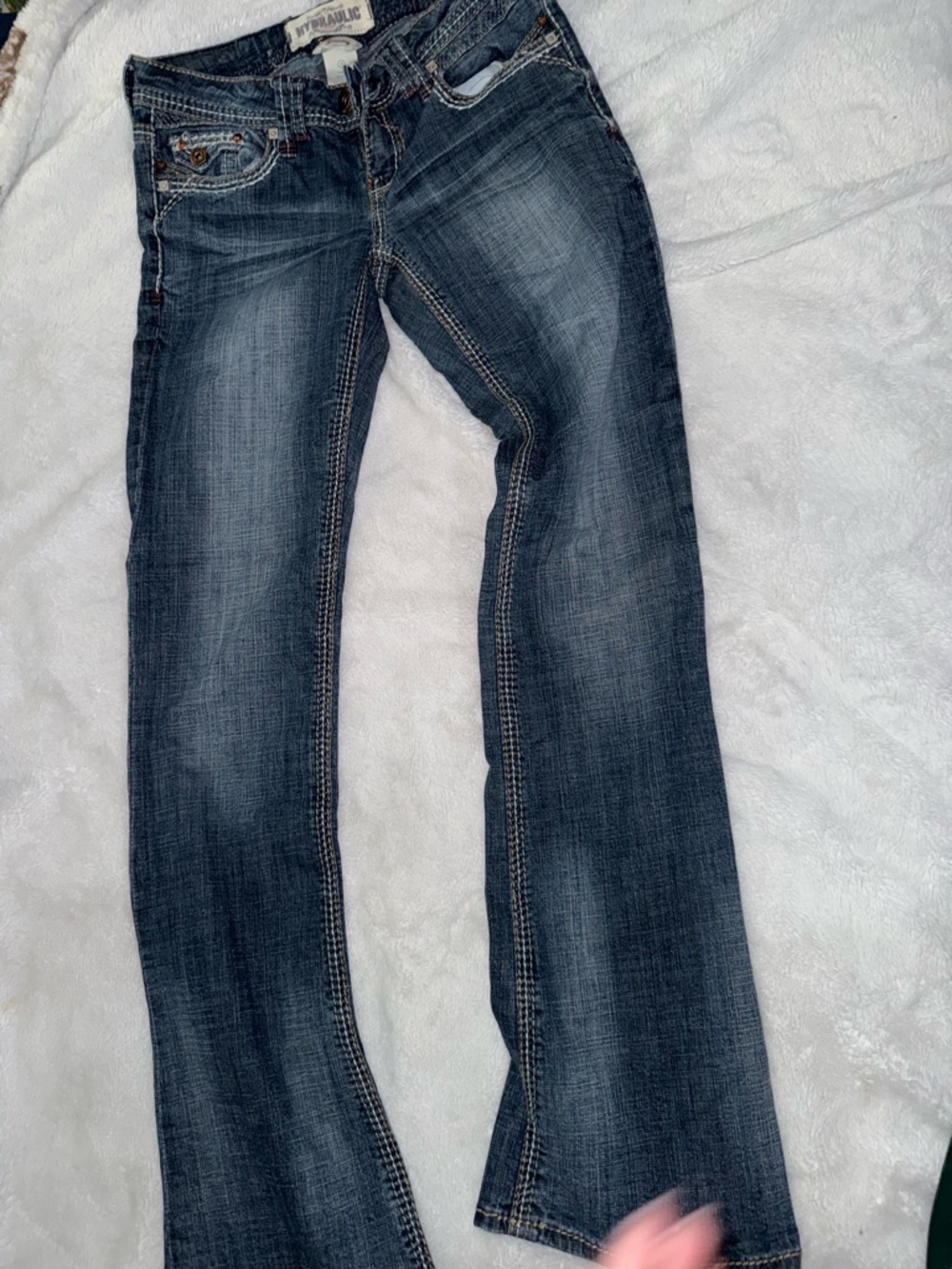 Hydraulic Women's Bootcut Jeans in Dark Blue Wash